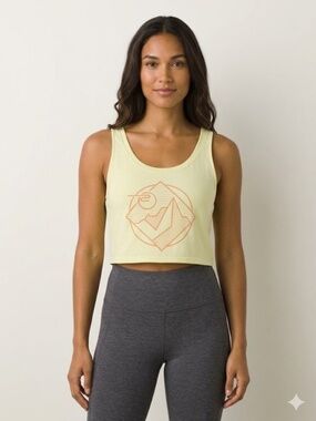 prAna Scoop-Neck Graphic Crop Tank – XS